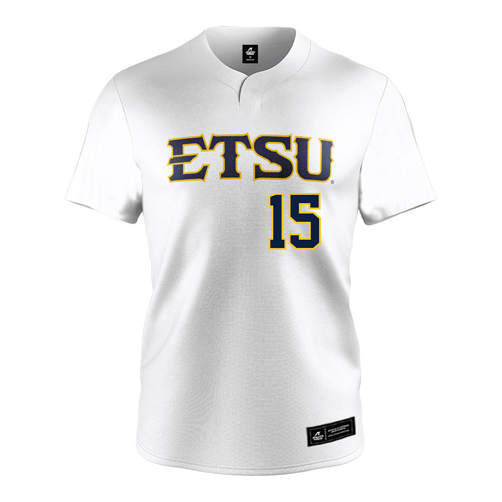 East Tennessee State - NCAA Softball : Hailey Porter - White Jersey-0