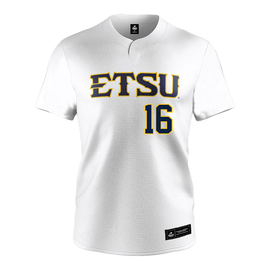 East Tennessee State - NCAA Softball : Natalie Green - White Jersey-0