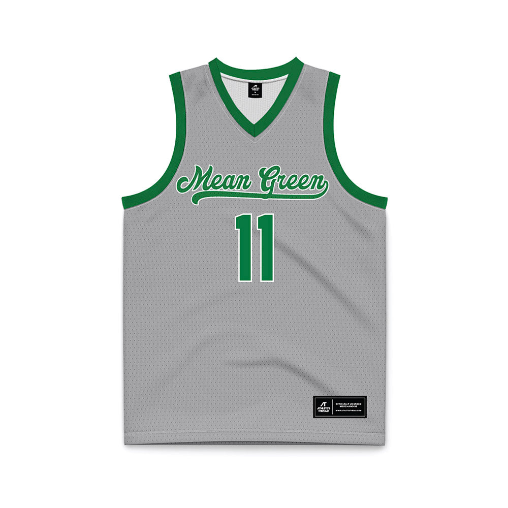 North Texas - NCAA Women's Basketball : Laynee Stanley - White Basketball Jersey-0