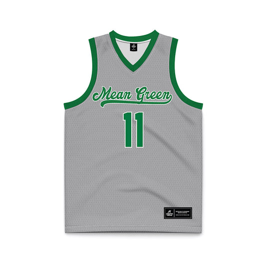 North Texas - NCAA Women's Basketball : Laynee Stanley - White Basketball Jersey-0
