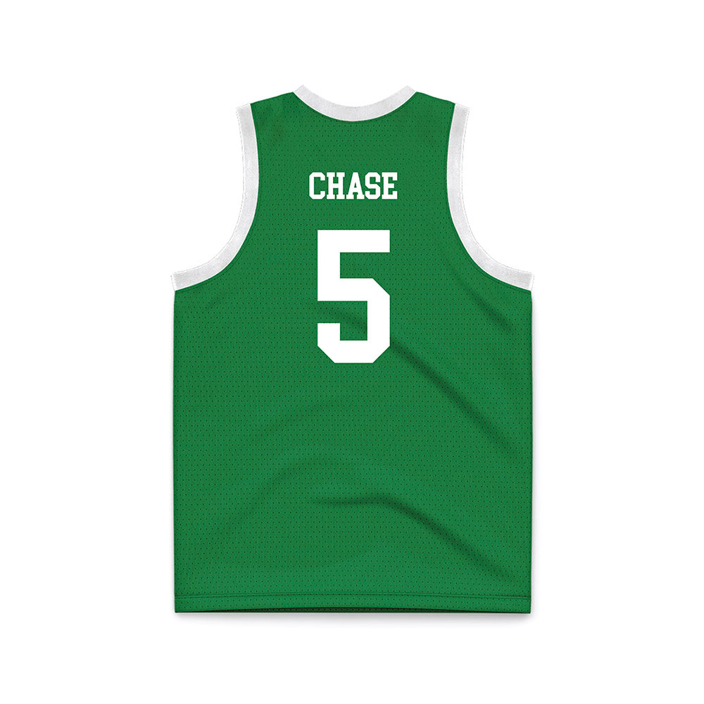 North Texas - NCAA Women's Basketball : Mekhia Chase - Green Basketball Jersey-1