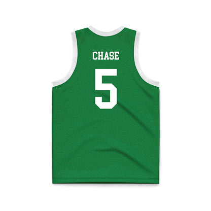 North Texas - NCAA Women's Basketball : Mekhia Chase - Green Basketball Jersey-1