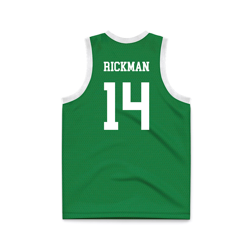 North Texas - NCAA Women's Basketball : Allison Rickman - Green Basketball Jersey-1