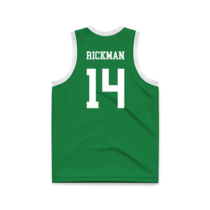 North Texas - NCAA Women's Basketball : Allison Rickman - Green Basketball Jersey-1