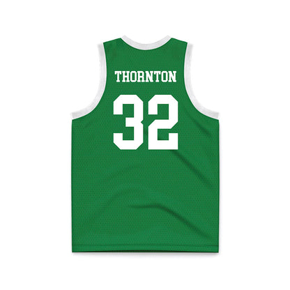 North Texas - NCAA Women's Basketball : Shelby Thornton - Green Basketball Jersey-1