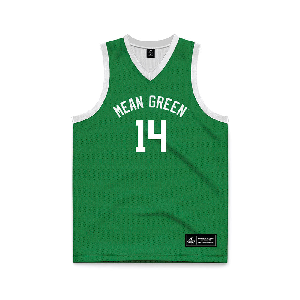 North Texas - NCAA Women's Basketball : Allison Rickman - Green Basketball Jersey-0