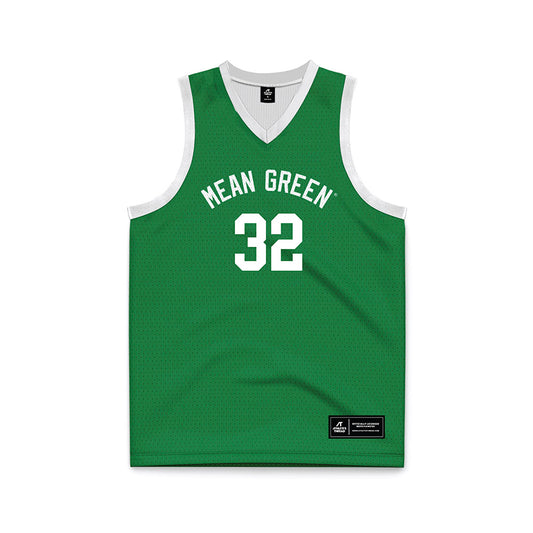 North Texas - NCAA Women's Basketball : Shelby Thornton - Green Basketball Jersey-0