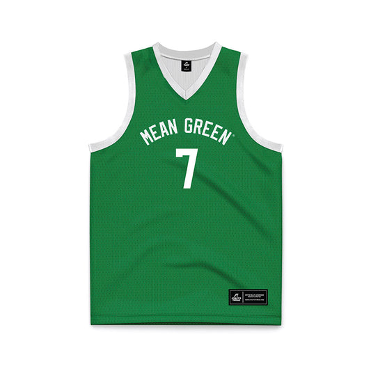 North Texas - NCAA Women's Basketball : Kalysta Martin - Green Basketball Jersey-0