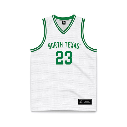 North Texas - NCAA Men's Basketball : Buddy Hammer Jr. - White Basketball Jersey-0