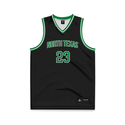 North Texas - NCAA Men's Basketball : Buddy Hammer Jr. - Black Basketball Jersey-0