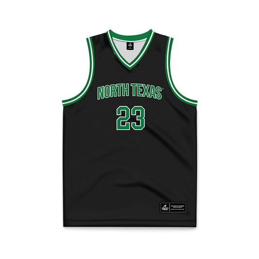 North Texas - NCAA Men's Basketball : Buddy Hammer Jr. - Black Basketball Jersey-0