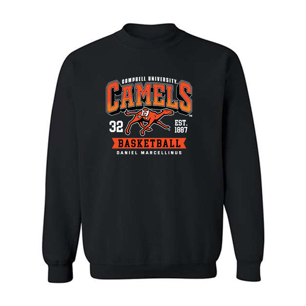 Campbell - NCAA Men's Basketball : Daniel Marcellinus - Classic Fashion Shersey Crewneck Sweatshirt-1