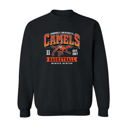 Campbell - NCAA Men's Basketball : Muneer Newton - Classic Fashion Shersey Crewneck Sweatshirt-1
