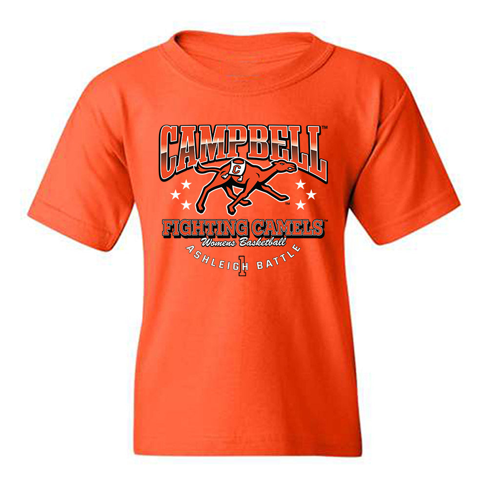 Campbell - NCAA Women's Basketball : Ashleigh Battle - Classic Fashion Shersey Youth T-Shirt-0