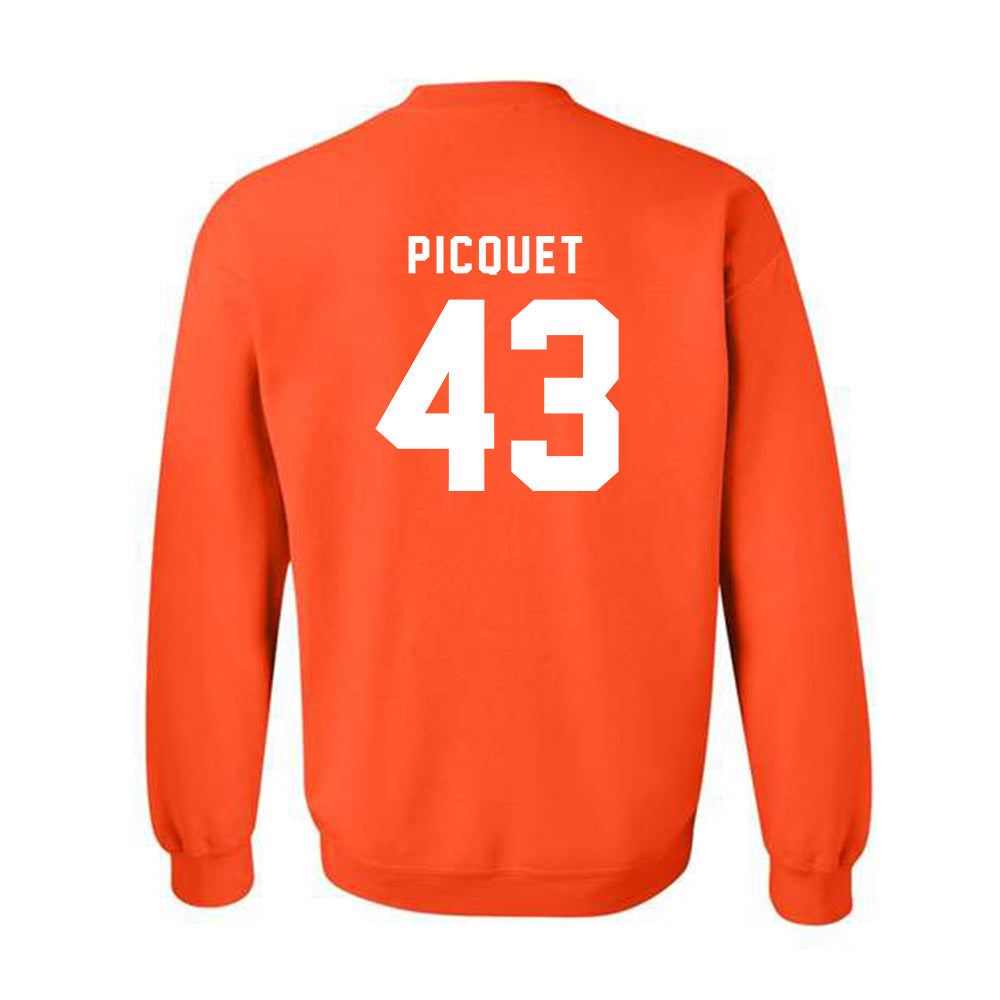 Campbell - NCAA Football : Will Picquet - Classic Shersey Crewneck Sweatshirt-1