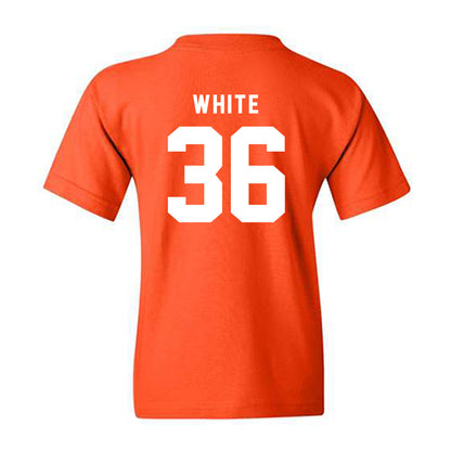 Campbell - NCAA Baseball : Caleb White - Classic Shersey Youth T-Shirt-1