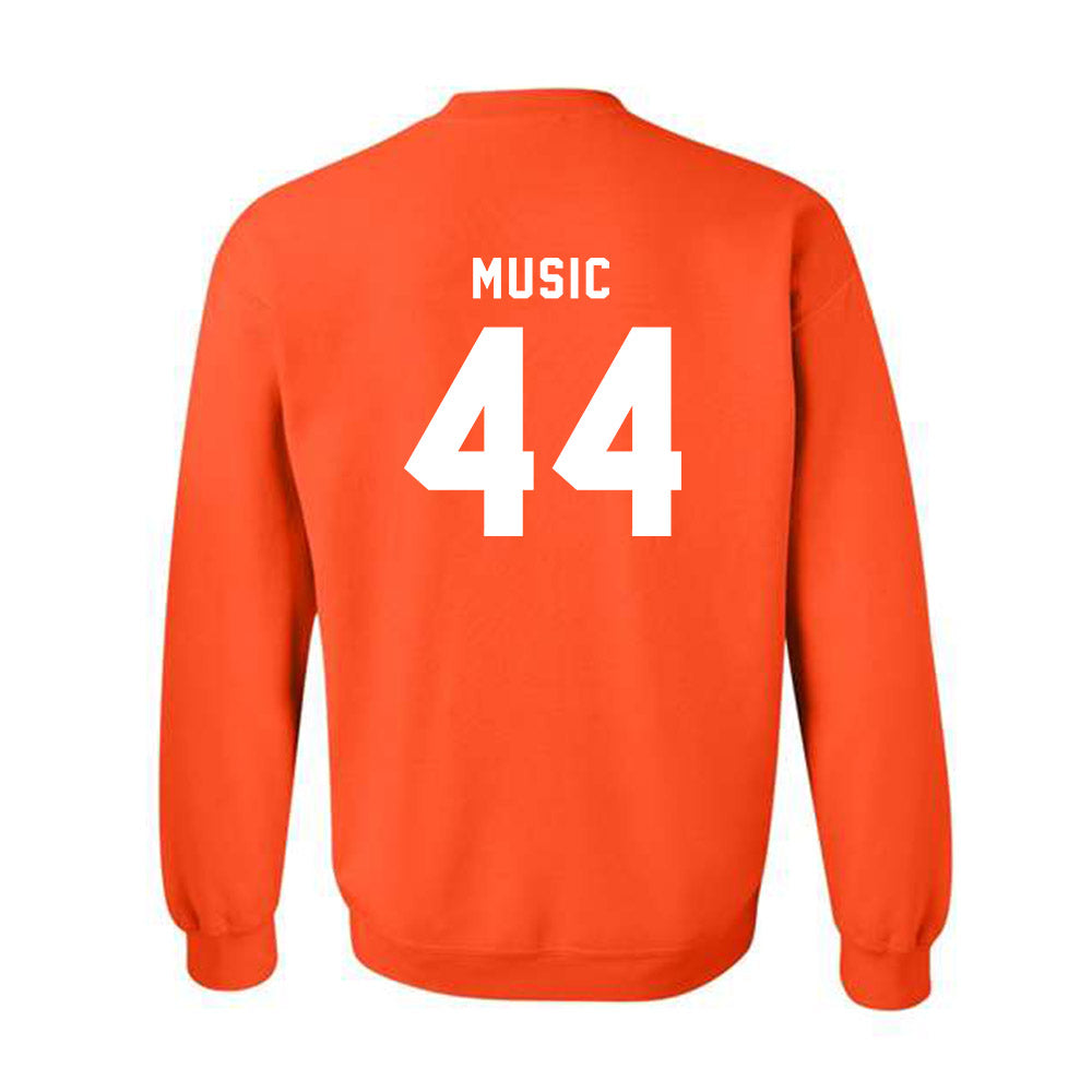 Campbell - NCAA Baseball : Jett Music - Classic Shersey Crewneck Sweatshirt-1