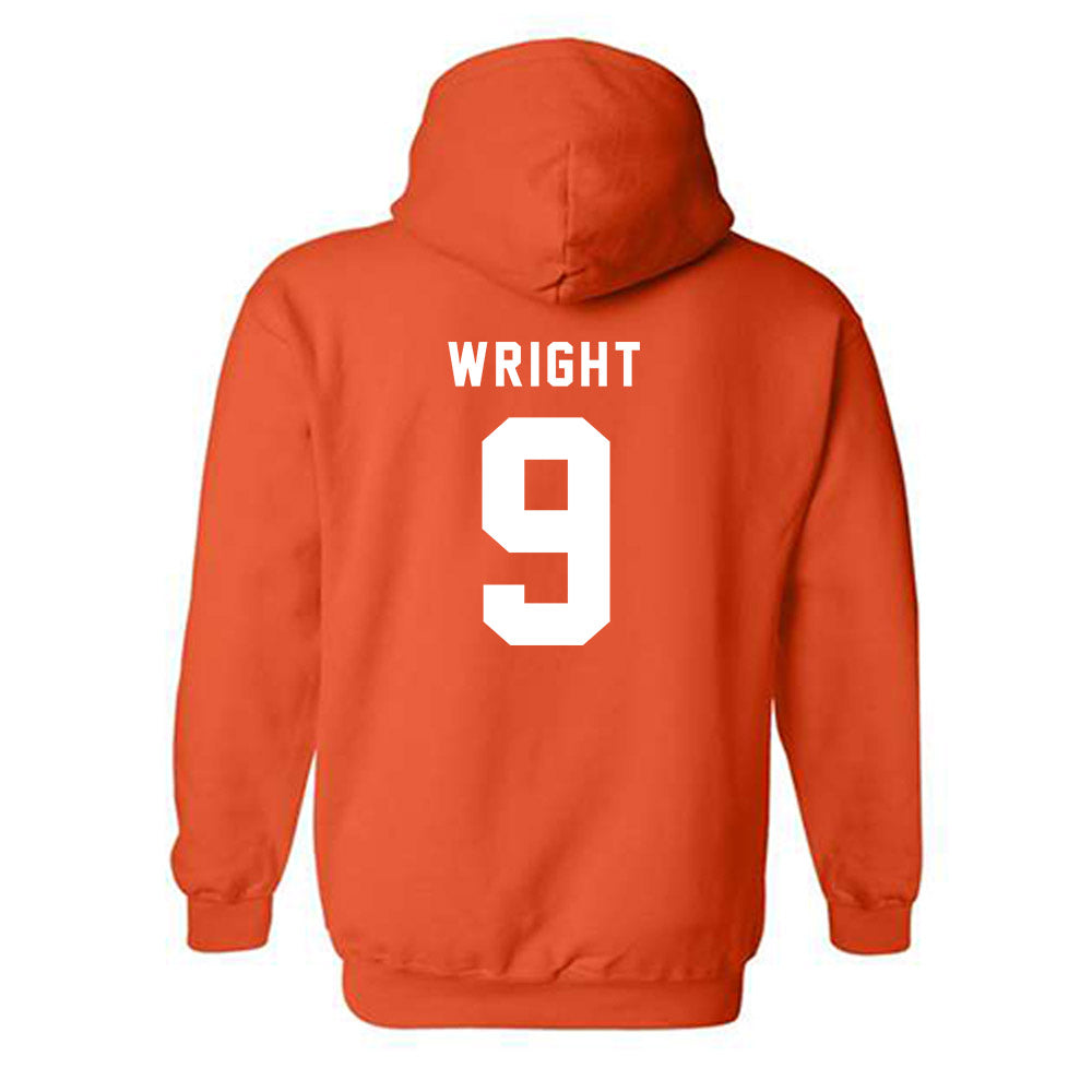 Campbell - NCAA Football : Logan Wright - Classic Shersey Hooded Sweatshirt-1