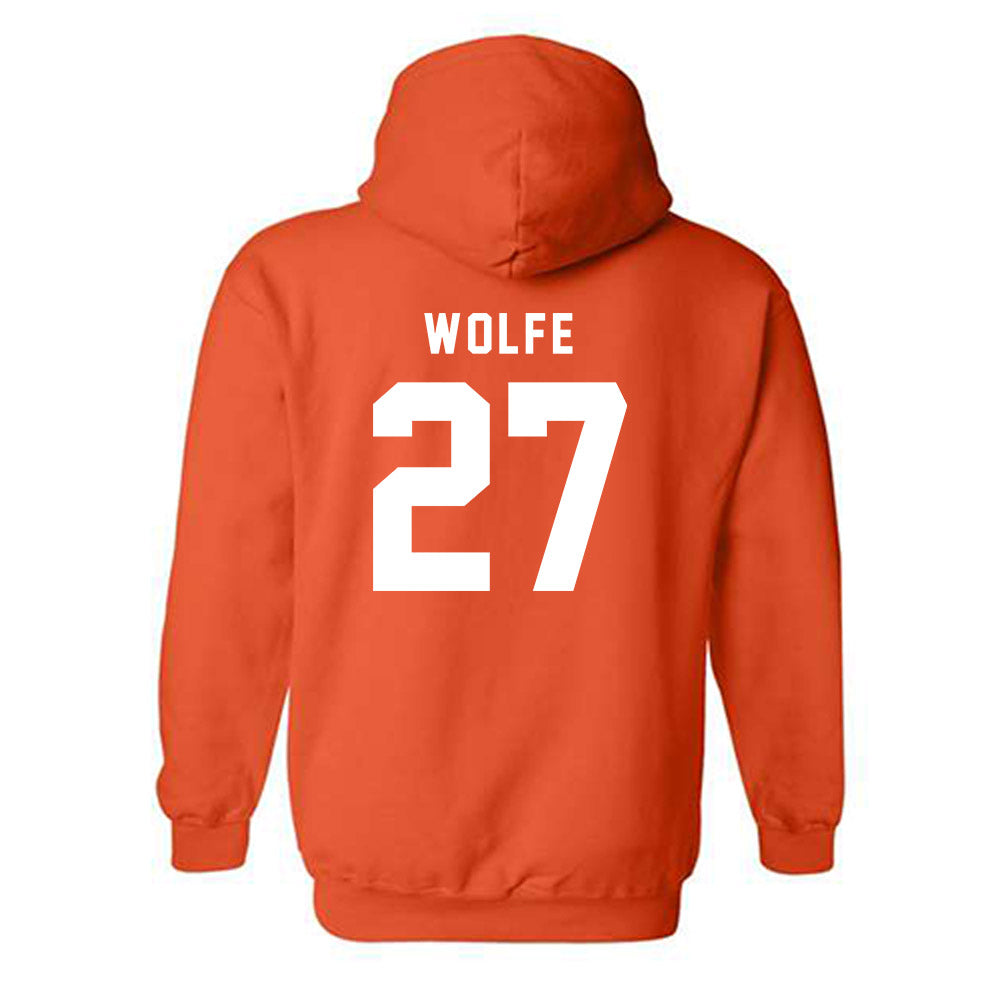 Campbell - NCAA Softball : Kasey Wolfe - Classic Shersey Hooded Sweatshirt-1