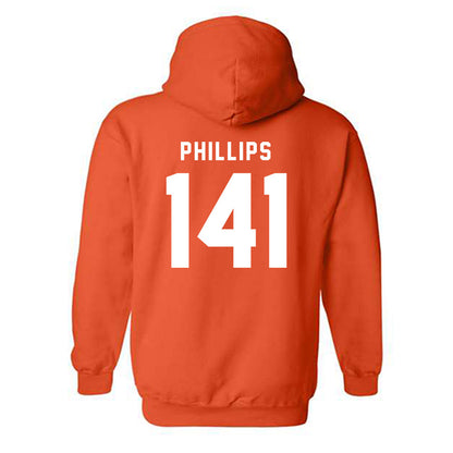 Campbell - NCAA Wrestling : Ryan Phillips - Classic Shersey Hooded Sweatshirt-1