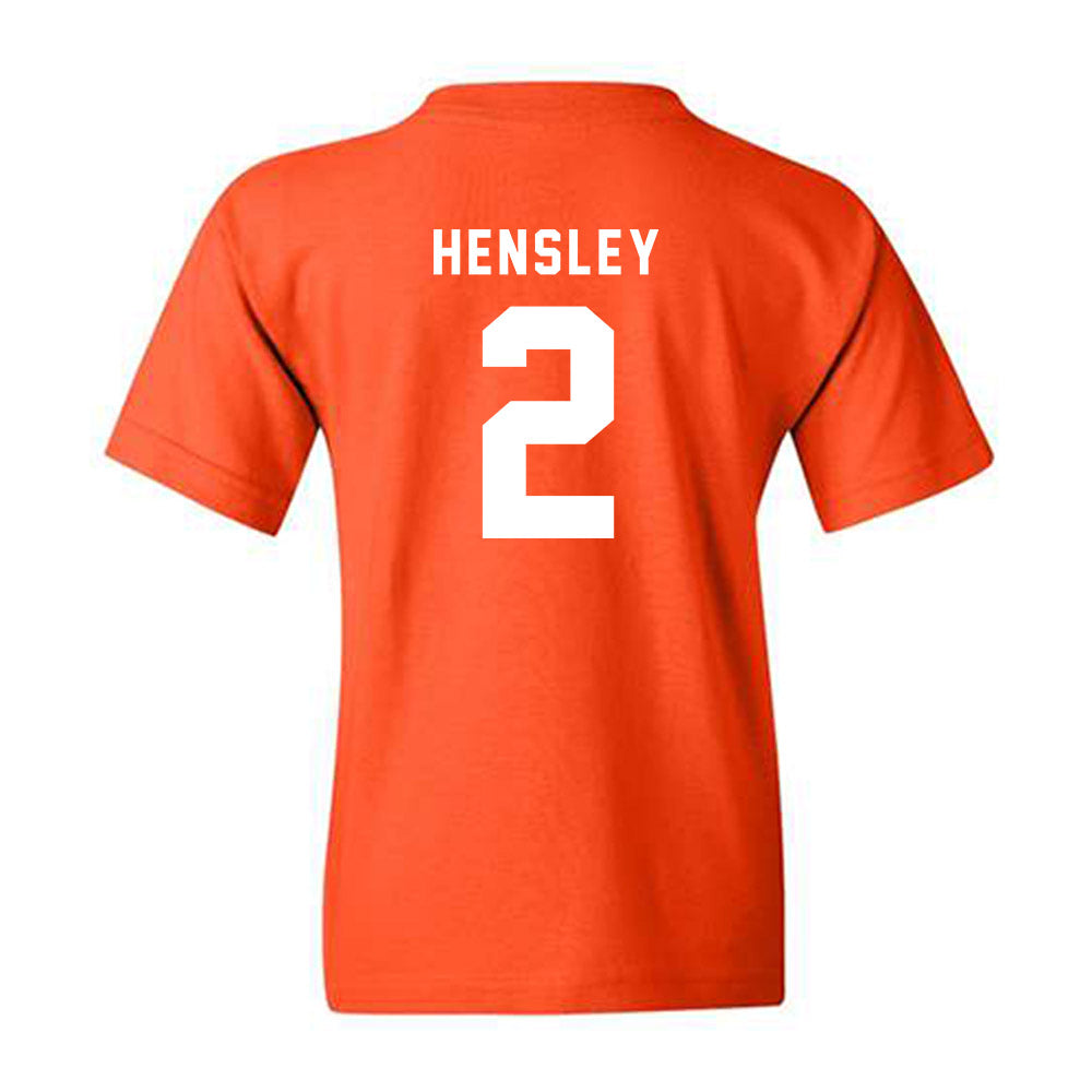 Campbell - NCAA Baseball : Connor Hensley - Classic Shersey Youth T-Shirt-1