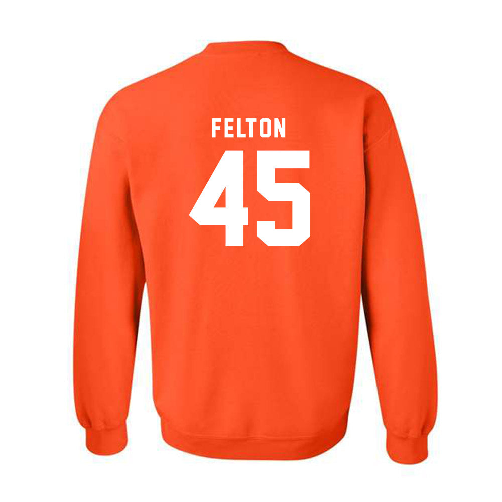 Campbell - NCAA Football : Daniel Felton - Classic Shersey Crewneck Sweatshirt-1