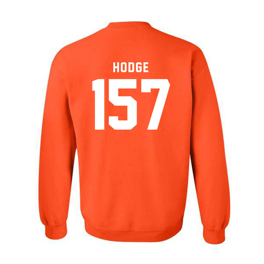 Campbell - NCAA Wrestling : Kendrick Hodge - Classic Shersey Crewneck Sweatshirt-1