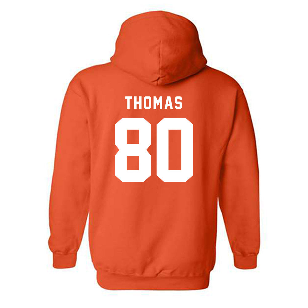 Campbell - NCAA Football : Malachi Thomas - Classic Shersey Hooded Sweatshirt-1