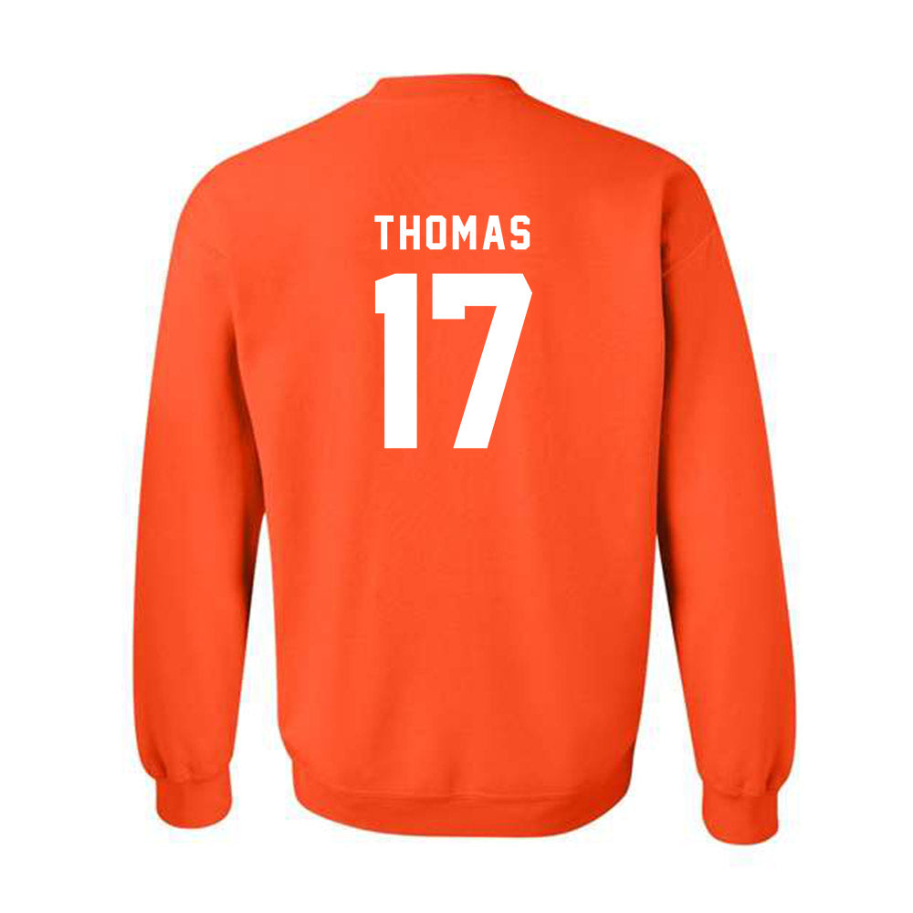 Campbell - NCAA Football : Malachi Thomas - Classic Shersey Crewneck Sweatshirt-1