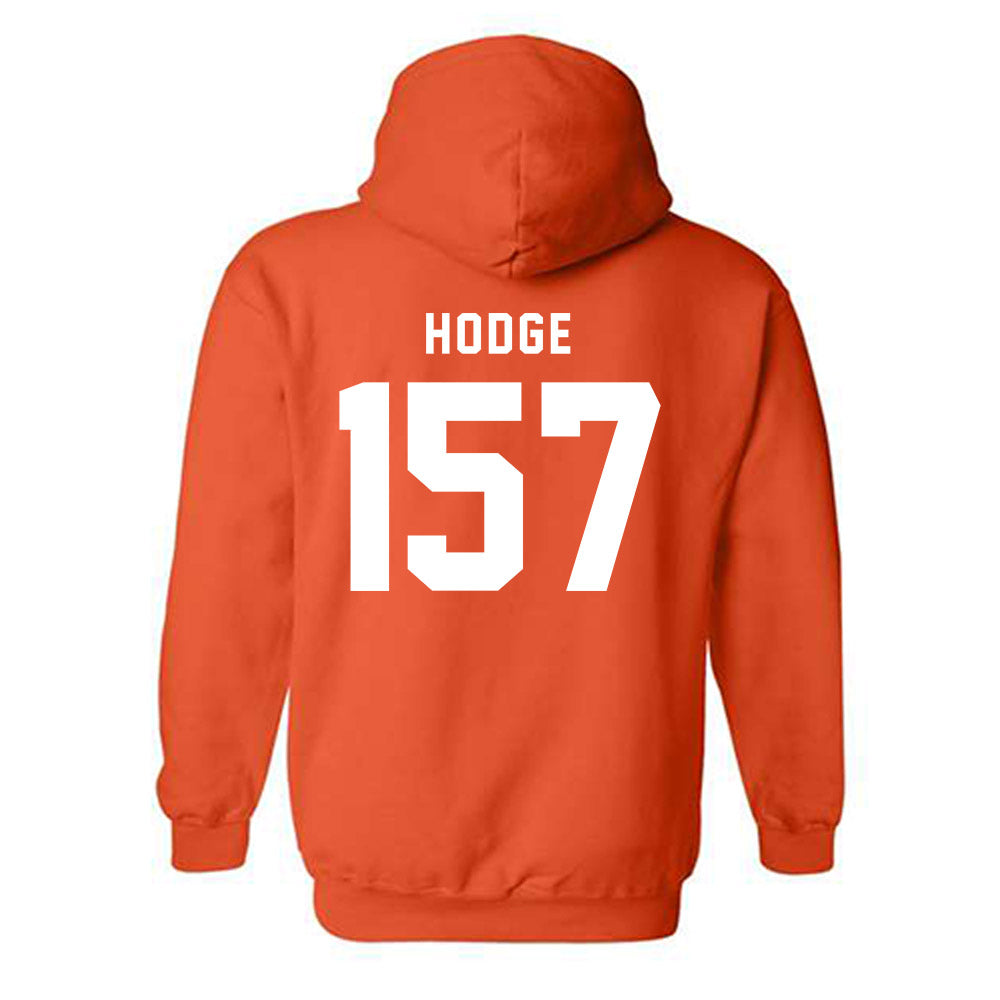 Campbell - NCAA Wrestling : Kendrick Hodge - Classic Shersey Hooded Sweatshirt-1