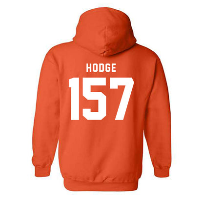 Campbell - NCAA Wrestling : Kendrick Hodge - Classic Shersey Hooded Sweatshirt-1