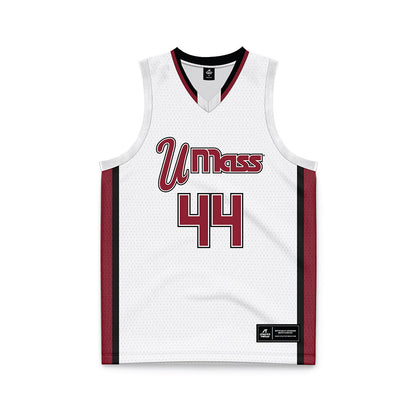 UMass - NCAA Men's Basketball : Rollie Castineyra - White Basketball Jersey-0