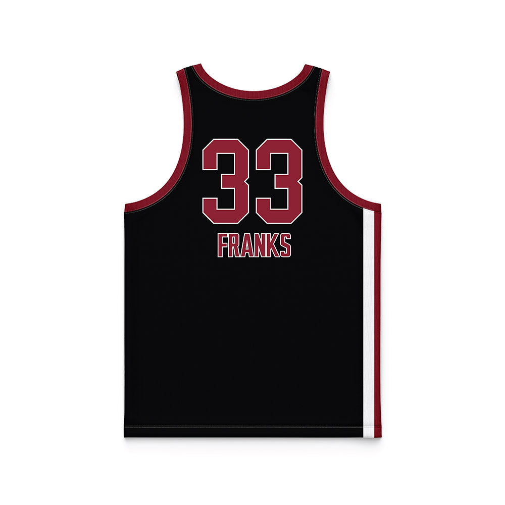 UMass - NCAA Women's Basketball : Ayanna Franks - Black Basketball Jersey-1