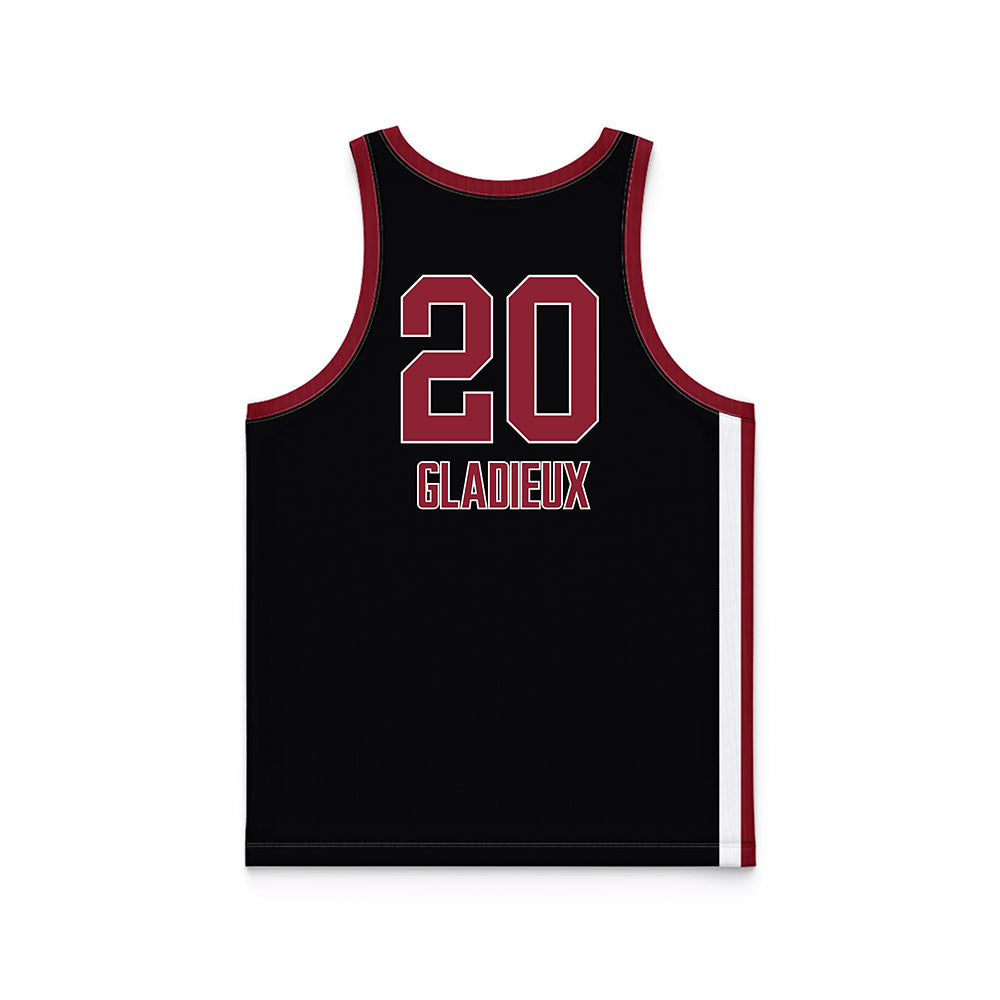 UMass - NCAA Women's Basketball : Tessa Gladieux - Black Basketball Jersey-1
