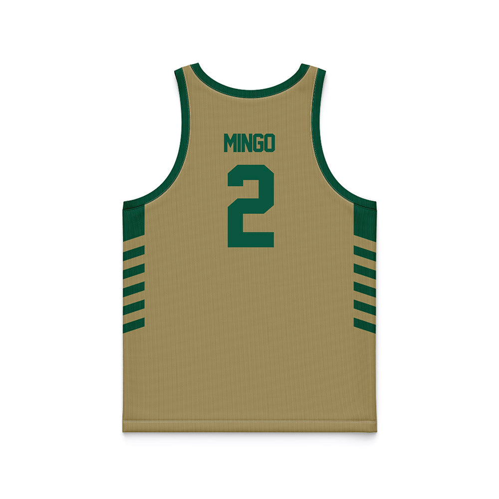 UNC Charlotte - NCAA Men's Basketball : Dezayne Mingo - Gold Basketball Jersey-1