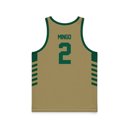 UNC Charlotte - NCAA Men's Basketball : Dezayne Mingo - Gold Basketball Jersey-1