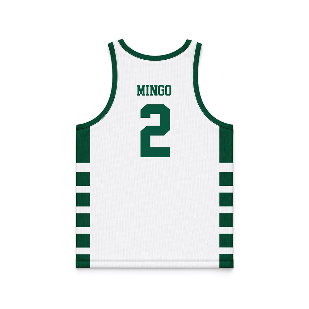 UNC Charlotte - NCAA Men's Basketball : Dezayne Mingo - White Basketball Jersey-1