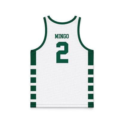 UNC Charlotte - NCAA Men's Basketball : Dezayne Mingo - White Basketball Jersey-1