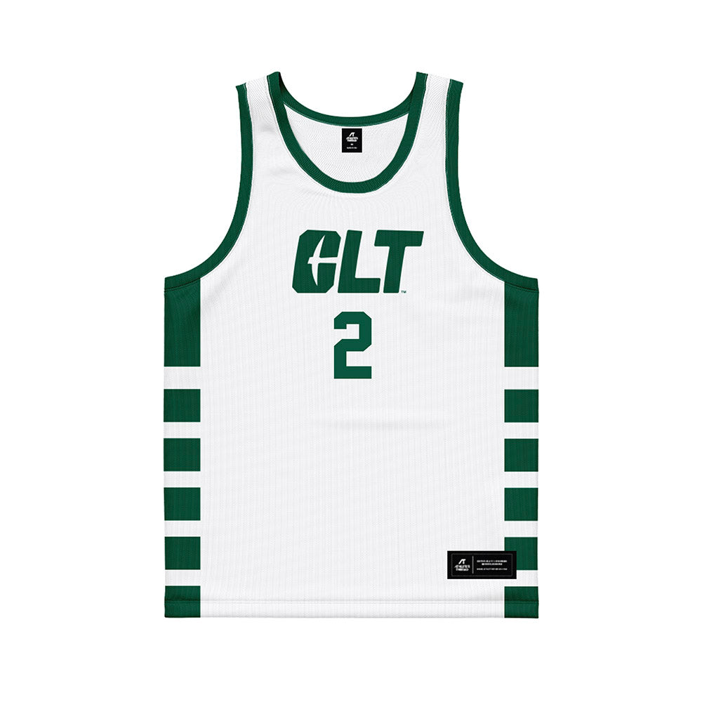 UNC Charlotte - NCAA Men's Basketball : Dezayne Mingo - White Basketball Jersey-0