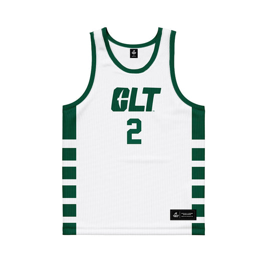 UNC Charlotte - NCAA Men's Basketball : Dezayne Mingo - White Basketball Jersey-0