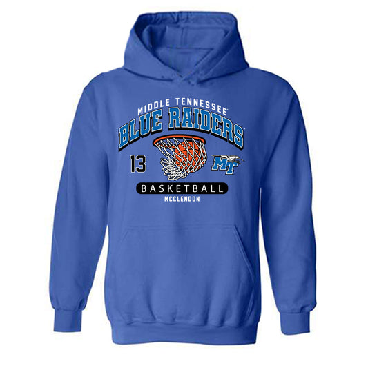 MTSU - NCAA Women's Basketball : Jenna McClendon - Fashion Shersey Hooded Sweatshirt-0
