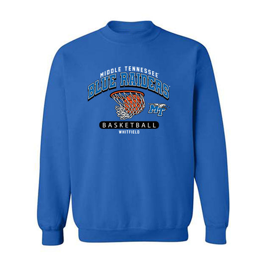 MTSU - NCAA Women's Basketball : Xaionna Whitfield - Fashion Shersey Crewneck Sweatshirt-0
