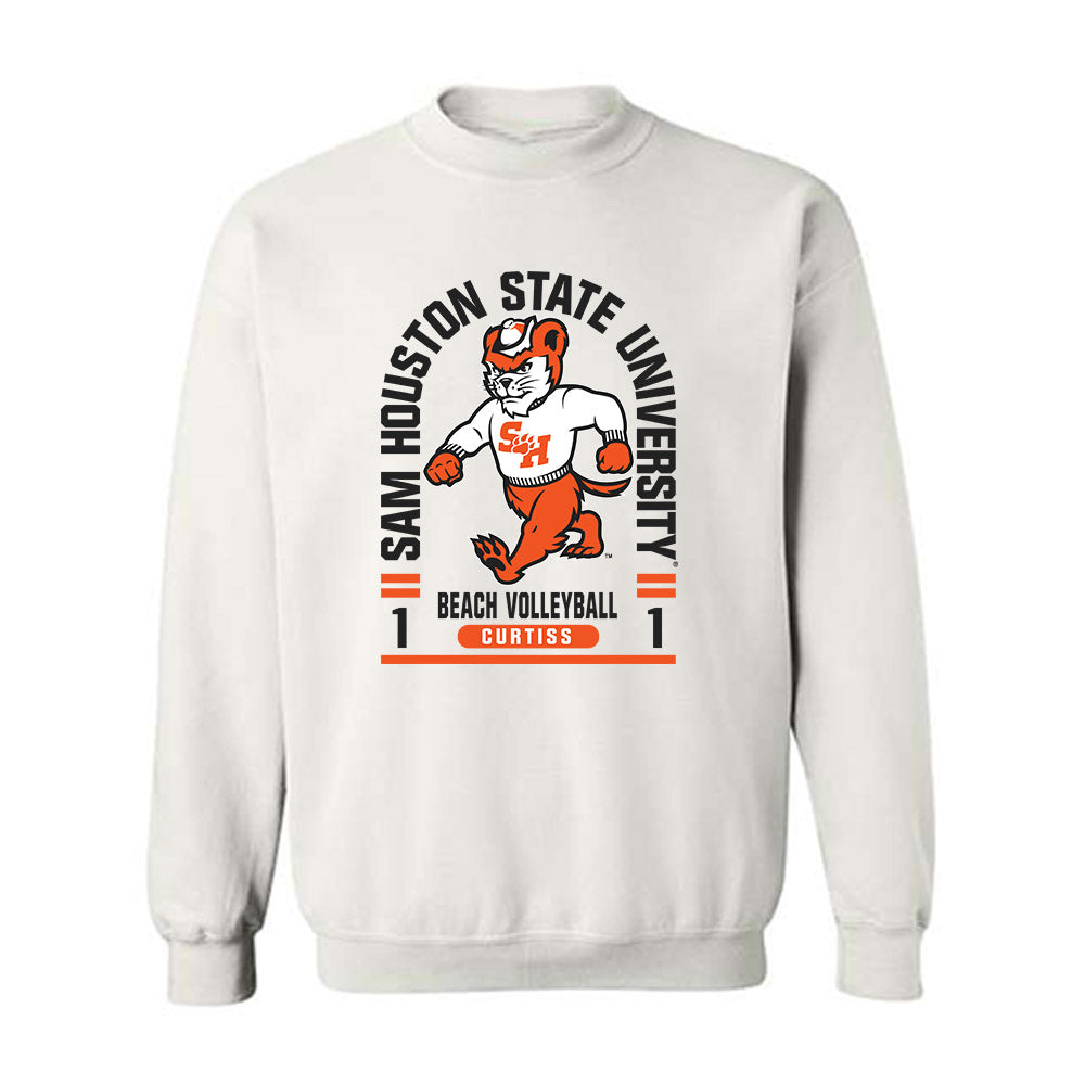 SHSU - NCAA Beach Volleyball : Norah Curtiss - Classic Fashion Shersey Crewneck Sweatshirt-0