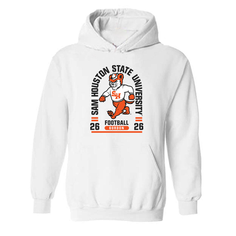 SHSU - NCAA Football : Tokyo Gordon - Classic Fashion Shersey Hooded Sweatshirt-0