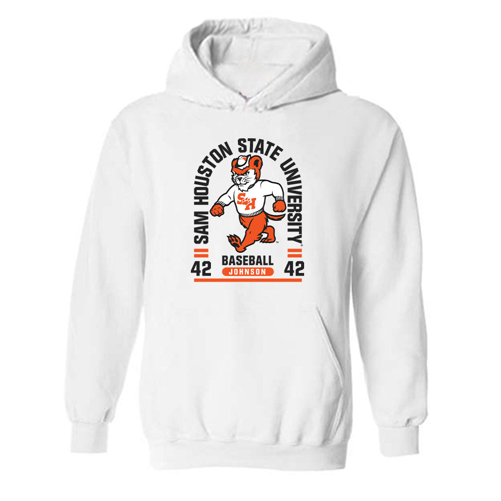 SHSU - NCAA Baseball : Zakery Johnson - Classic Fashion Shersey Hooded Sweatshirt-0