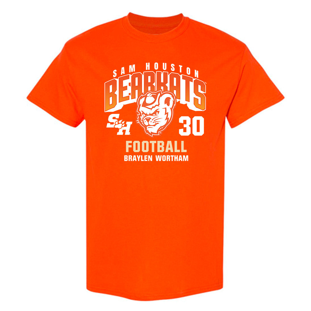 SHSU - NCAA Football : Braylen Wortham - Classic Fashion Shersey T-Shirt-0