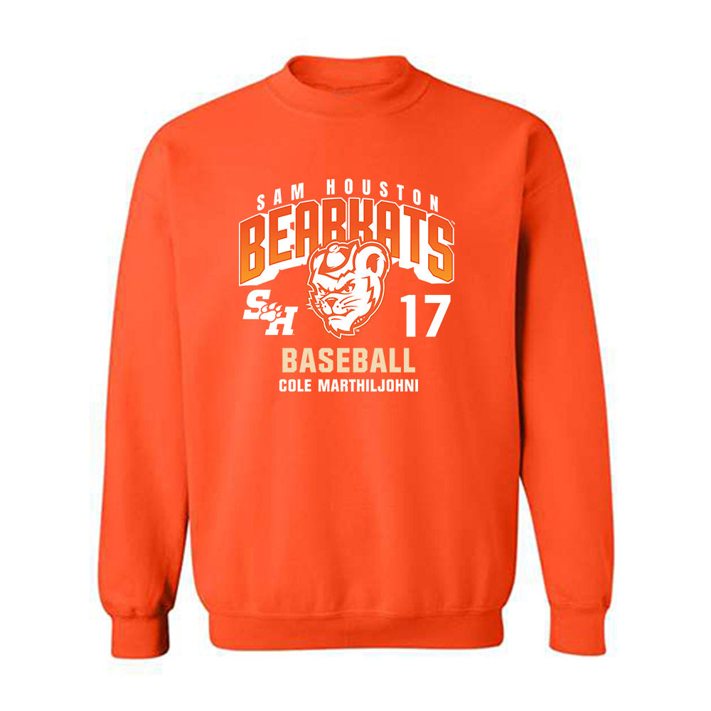 SHSU - NCAA Baseball : Cole Marthiljohni - Classic Fashion Shersey Crewneck Sweatshirt-0