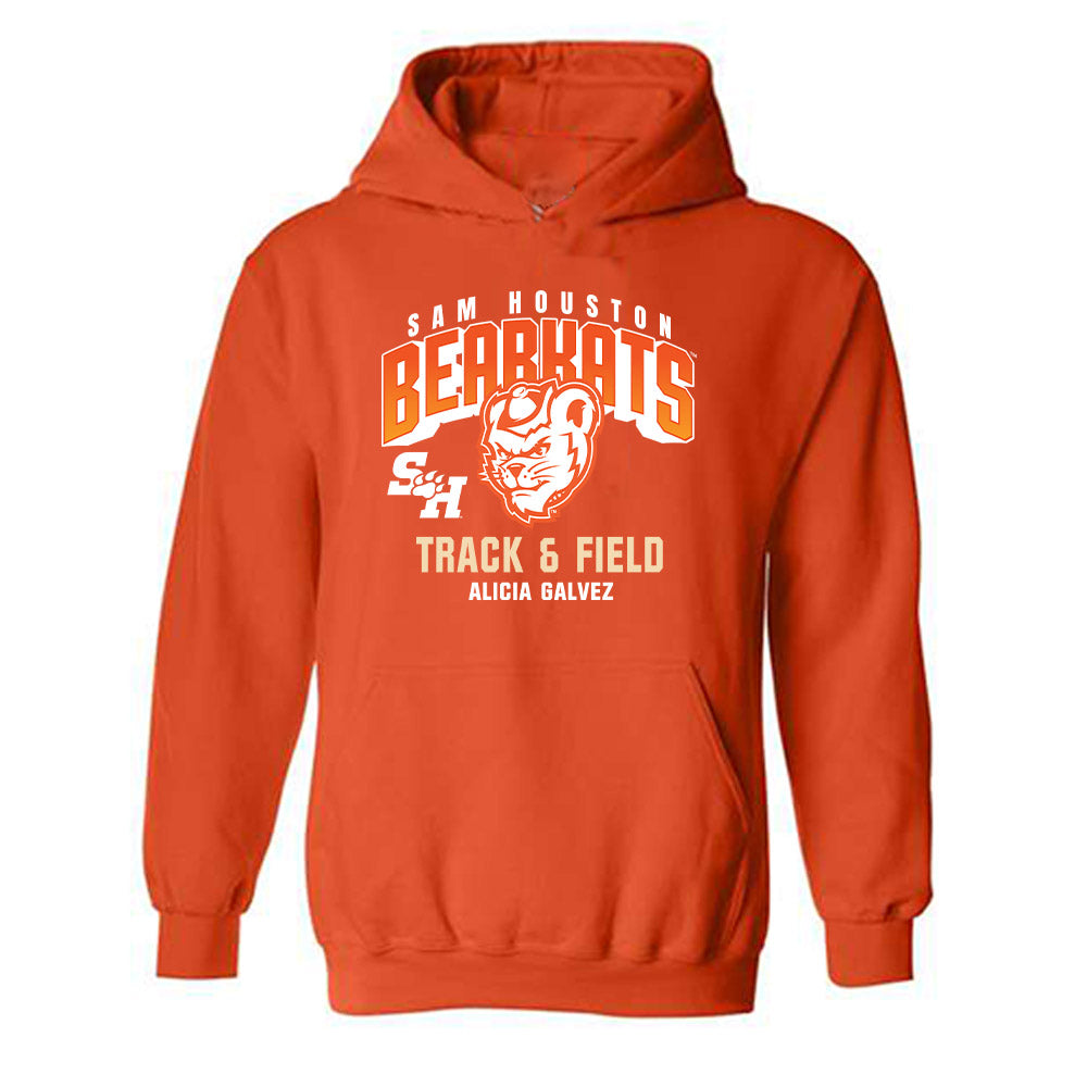 SHSU - NCAA Women's Track & Field : Alicia Galvez - Classic Fashion Shersey Hooded Sweatshirt-0