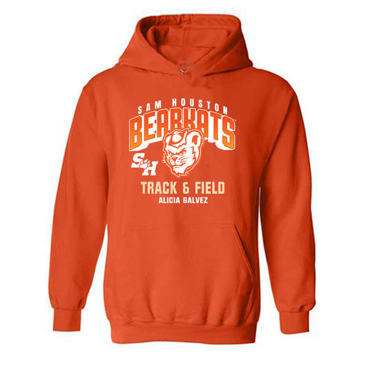 SHSU - NCAA Women's Track & Field : Alicia Galvez - Classic Fashion Shersey Hooded Sweatshirt-0