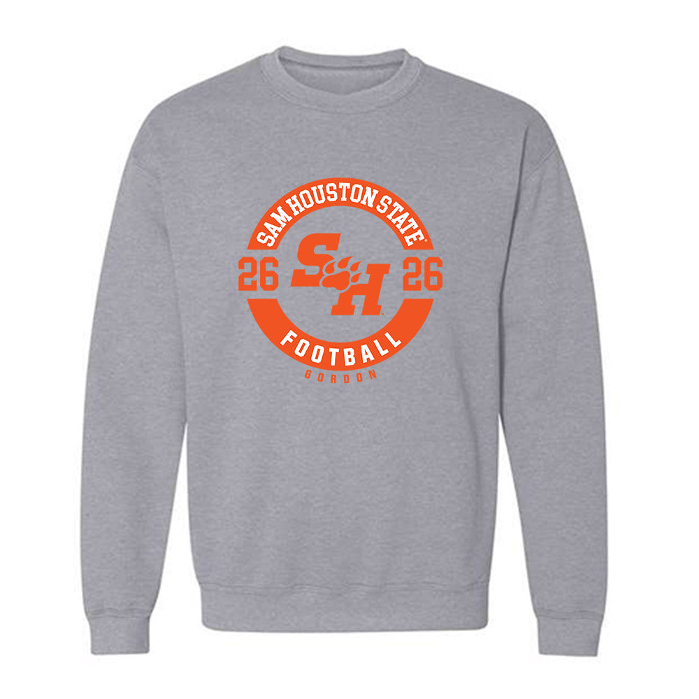 SHSU - NCAA Football : Tokyo Gordon - Classic Fashion Shersey Crewneck Sweatshirt-0